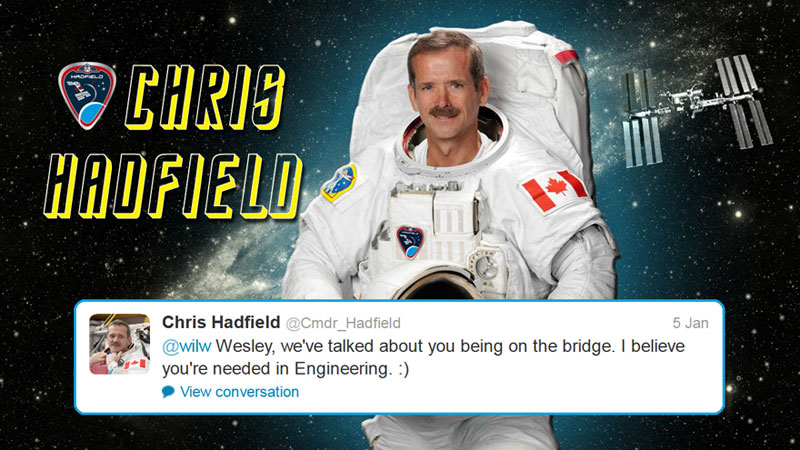 canadian astronaut chris hadfield tweets with star trek crew from space (10)