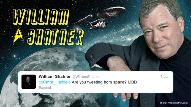 canadian astronaut chris hadfield tweets with star trek crew from space 11 This is What Happens When a Billionaire Loses a Bet