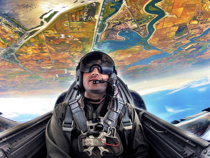 kash shaikh patriots jet team upside down in airplane hdr go pro Picture of the Day: Turn that Frown Upside Down