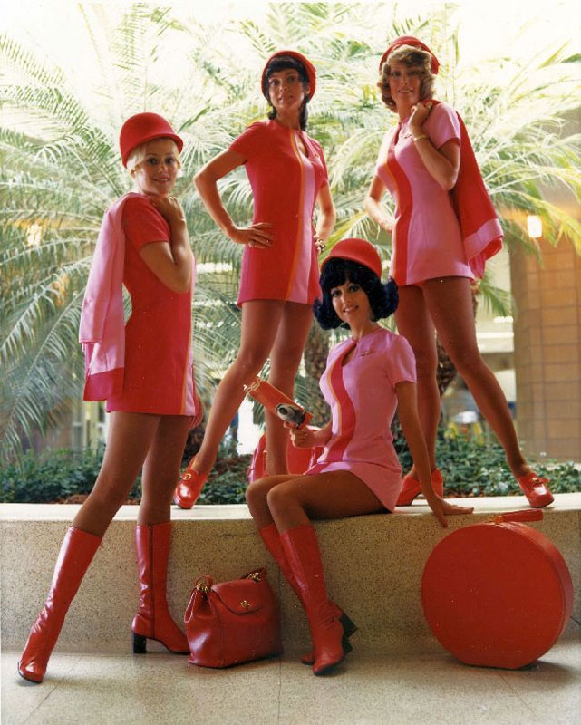 psa flight attendants all pink uniforms 30 Photos to Celebrate Flickr Commons 5th Anniversary