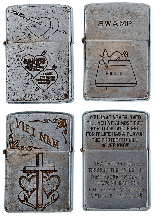 soldiers engraved zippo lighters from the vietnam war (18)