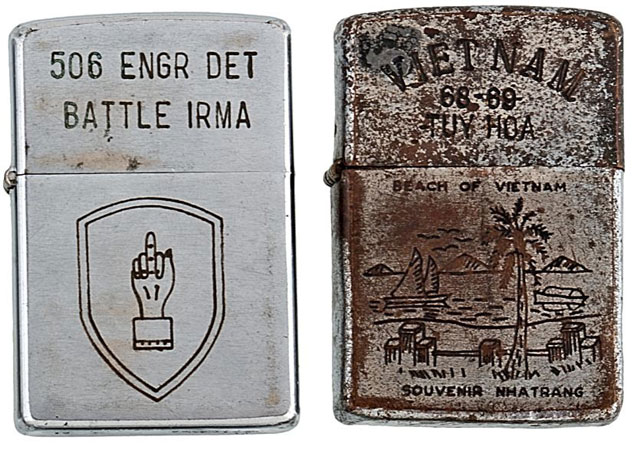 soldiers engraved zippo lighters from the vietnam war (6)