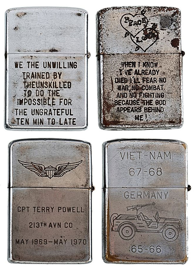 soldiers engraved zippo lighters from the vietnam war (9)