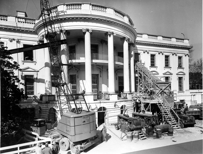 white house gutted truman restoration 1949 - 1951 (10)