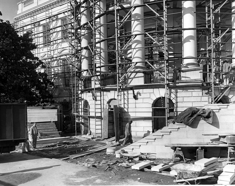 white house gutted truman restoration 1949 - 1951 (20)