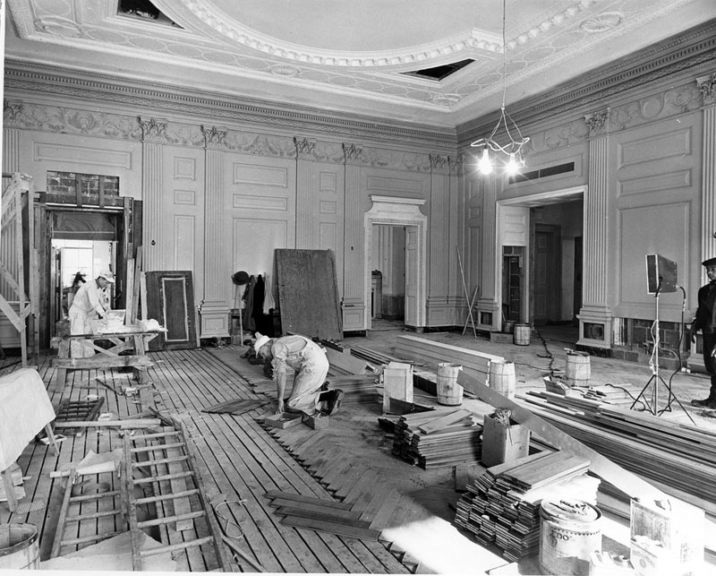 white house gutted truman restoration 1949 - 1951 (21)