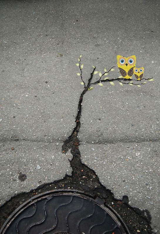 alexey menschikov street art 1 Playful Diversions on the Streets of France by OakOak