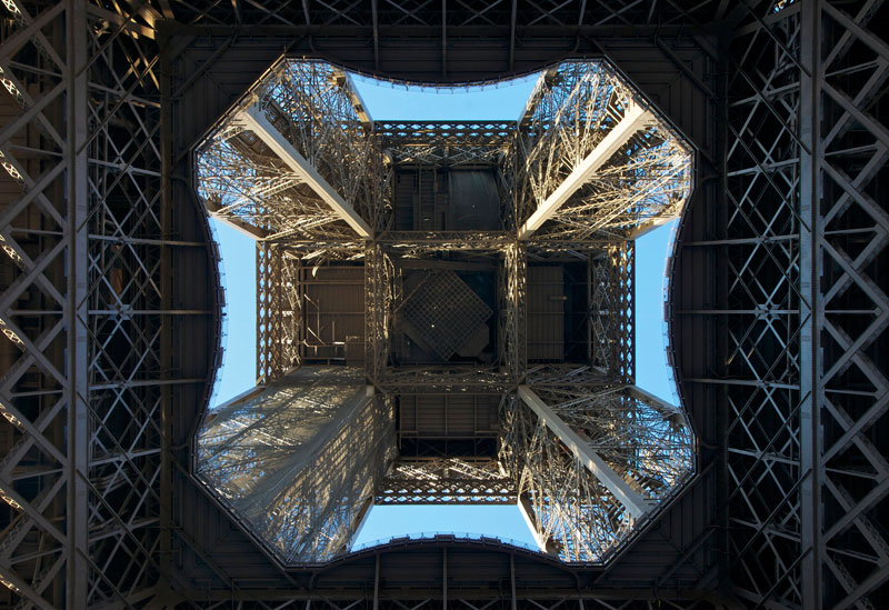 eiffel tower from below Picture of the Day: The Eiffel Tower from Below
