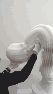 li hongbo paper sculptures animated gifs 3 Artworks Made from a Creased Sheet of Paper