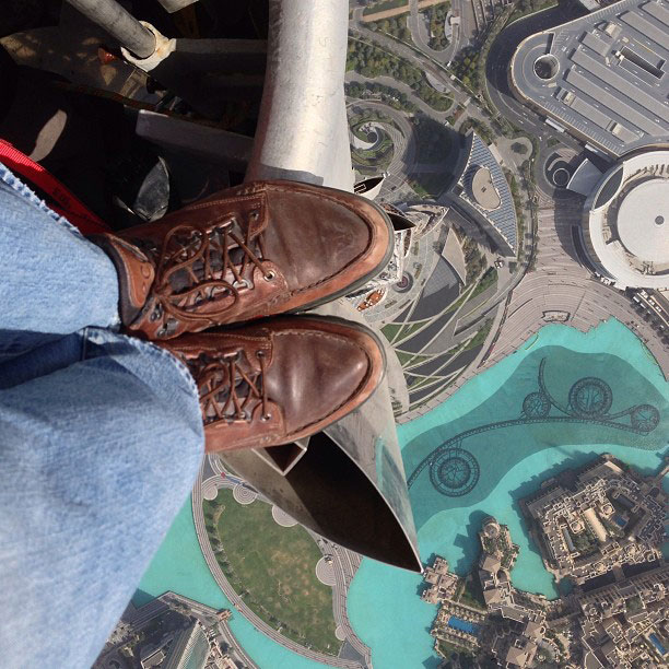looking down from top of burj khalifa The Top 25 Pictures of the Day for 2013