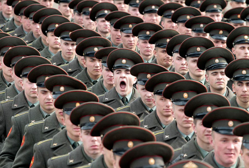 soldier yawning perfect timing