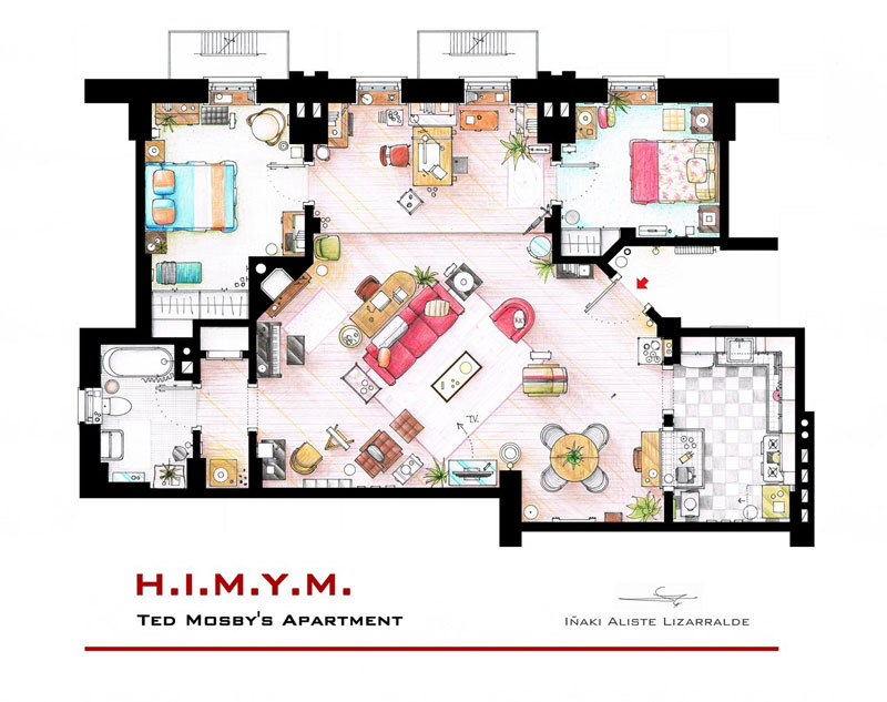ted_mosby_apartment_floor plan-from_himym_by_Inaki Aliste Lizarralde-nikneuk
