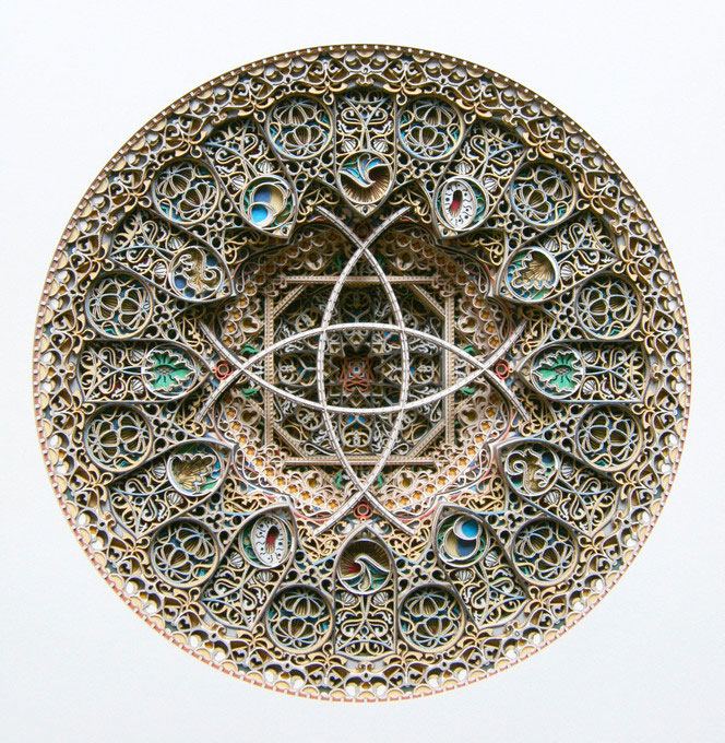 3d laser cut paper art eric standley layered complex intricate 3 15 Flower Mandalas by Kathy Klein
