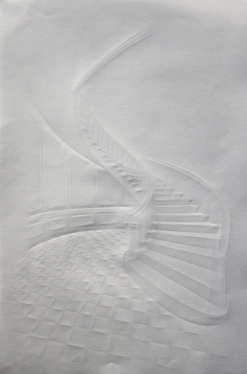 artwork made from a folded sheet of paper simon schubert (1)