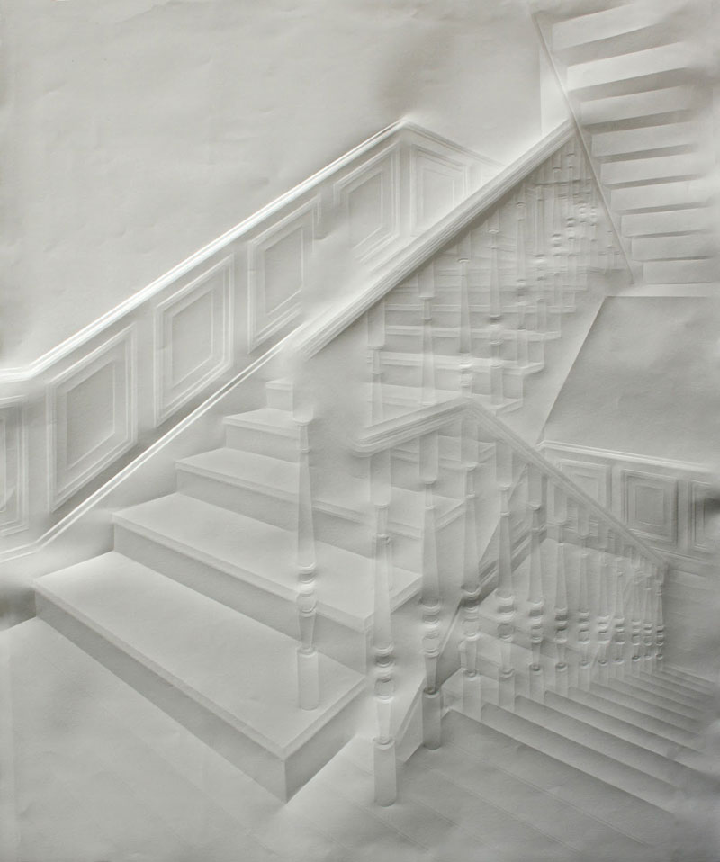 artwork made from a folded sheet of paper simon schubert (10)