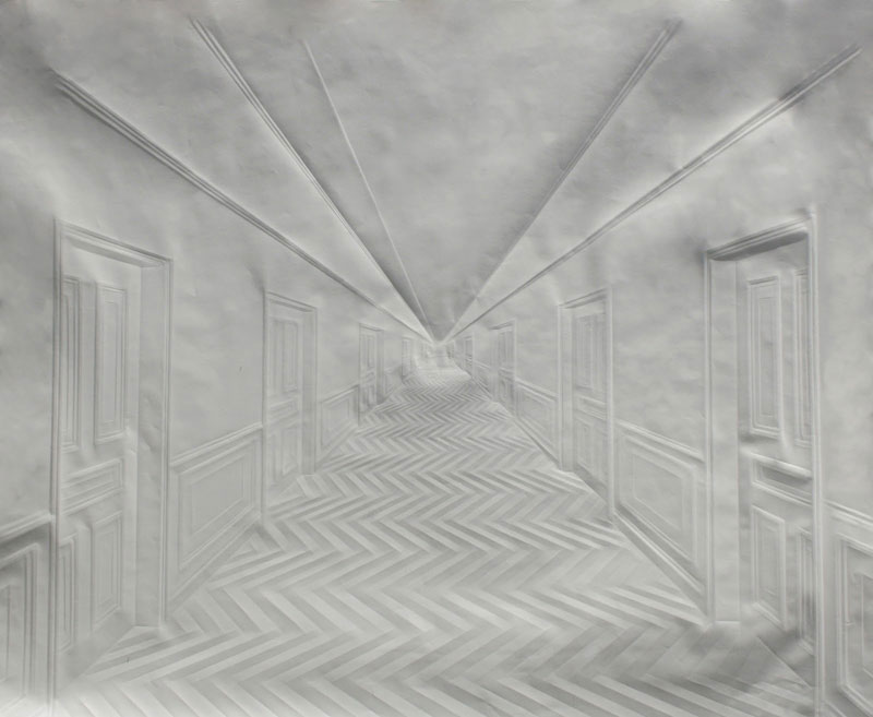 artwork made from a folded sheet of paper simon schubert (2)