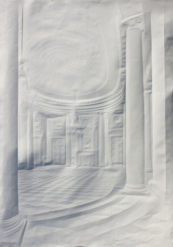 artwork made from a folded sheet of paper simon schubert (4)