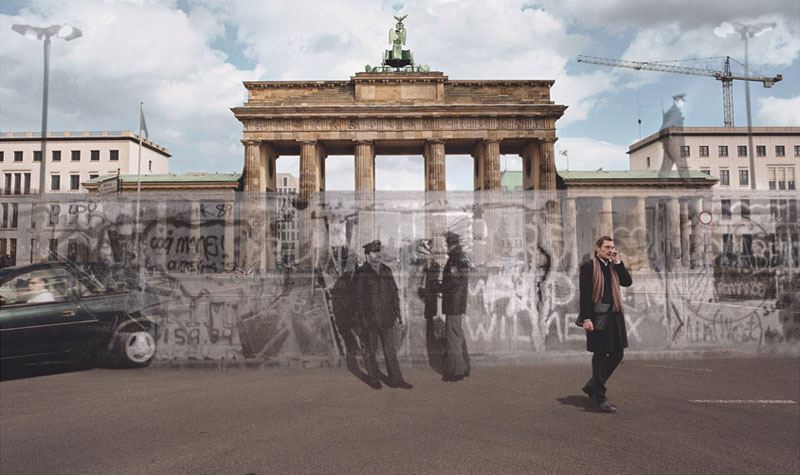 blending historic moments into present day photos and locations seth taras history channel know where you stand berlin wall