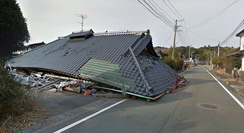 japan after 2011 earthquake and fukukshima google maps street view 1 Haunting Google Street Views of the Great East Japan Earthquake