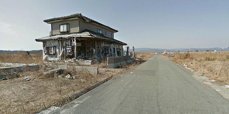 japan after 2011 earthquake and fukukshima google maps street view 18 Haunting Google Street Views of the Great East Japan Earthquake