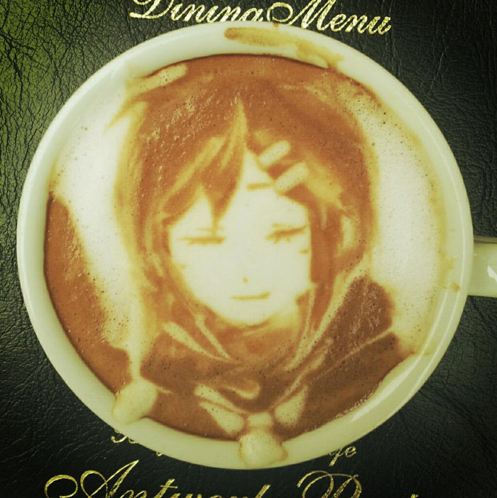 latte coffee art kazuki yamamoto george_10g twitter (11)