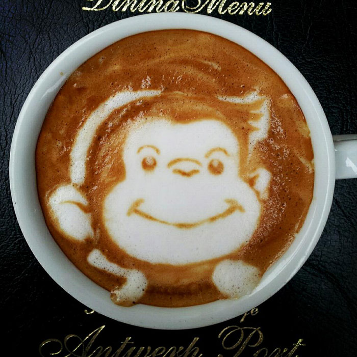 latte coffee art kazuki yamamoto george_10g twitter (14)
