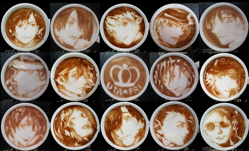 latte coffee art kazuki yamamoto george_10g twitter (17)