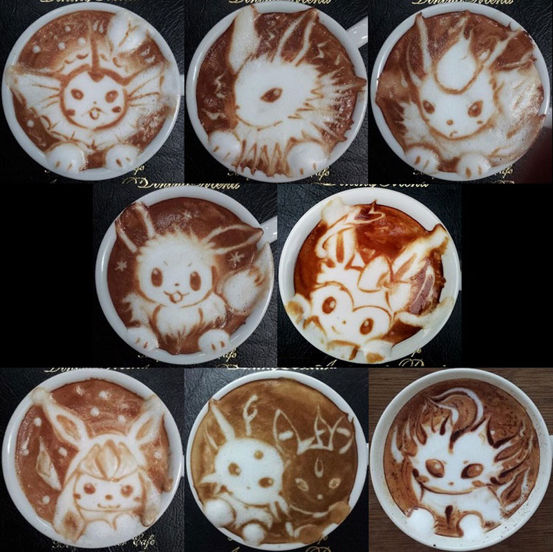 latte coffee art kazuki yamamoto george_10g twitter (18)