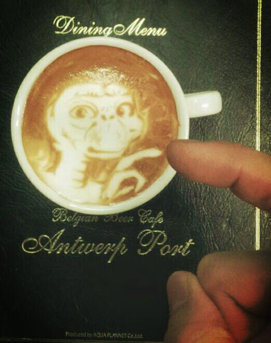 latte coffee art kazuki yamamoto george_10g twitter (6)