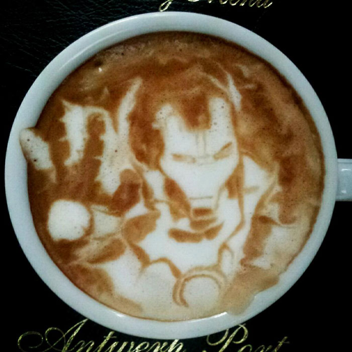 latte coffee art kazuki yamamoto george_10g twitter (8)
