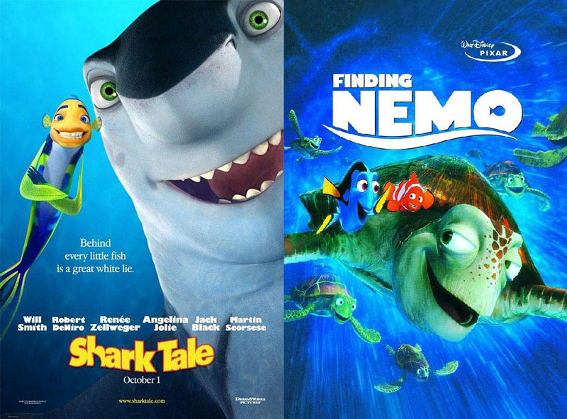 Shark-Tale-(2004)-&-Finding-Nemo-(2003)