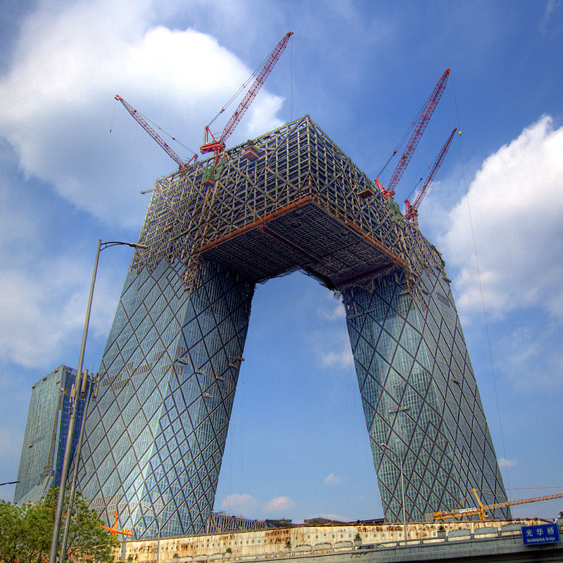 sky cranes building cctv building beijing china Picture of the Day: Sky Cranes