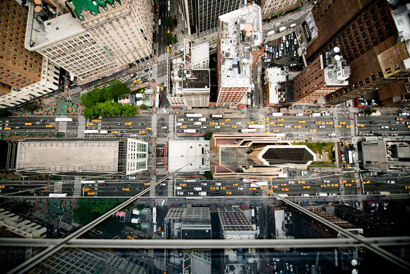 intersection reflection avenue of the americas midtown manhattan new york city aerial from above Picture of the Day: Intersection of Reflection