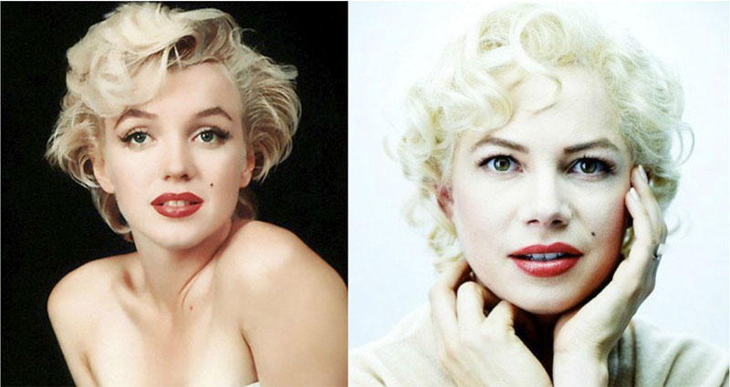 marilyn monroe michelle williams in my week with marilyn 3D Faces Printed from DNA in Discarded Objects
