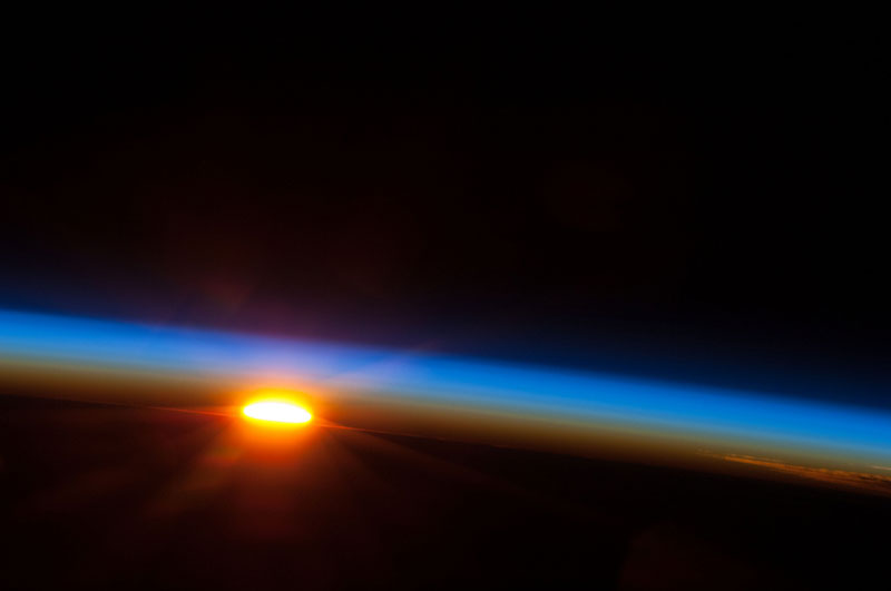 sunrise over the pacific ocean from the iss nasa space Picture of the Day: Sunrise from Space
