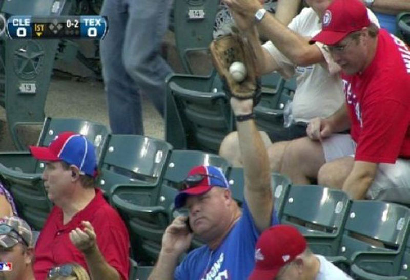 catching baseball on cell phone The Shirk Report   Volume 220