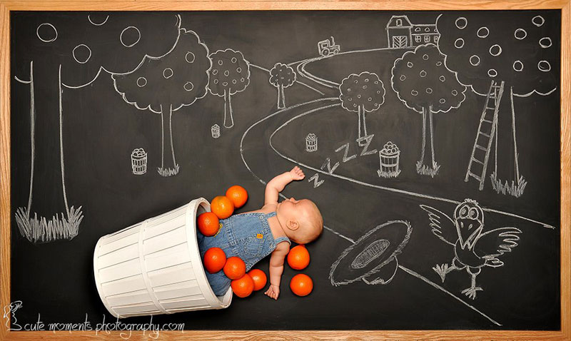 chalkboard advenutres of a newborn baby (9)
