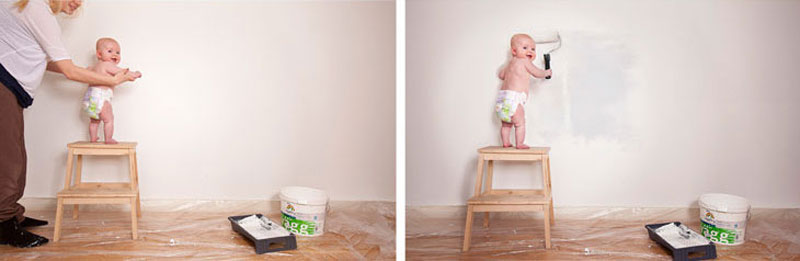 emil nystrom photoshops baby daughter into funny situations (11)