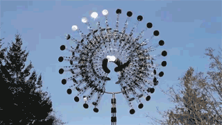 in cloud light 2 Kinetic Wind Powered Sculptures by Anthony Howe