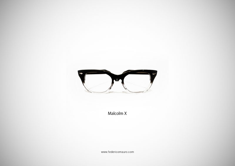 malcolm x glasses 15 Famous Eyeglasses