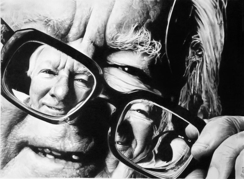 ray bradbury by francoclun d5zn64m These 3D Drawings Leap Off the Page