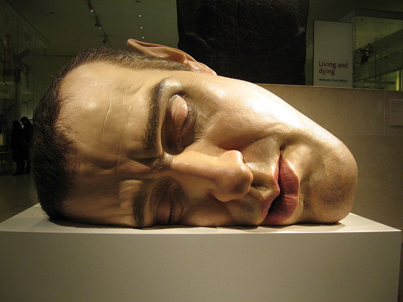 Ron_Mueck_head sculpture hyper realistic mask II
