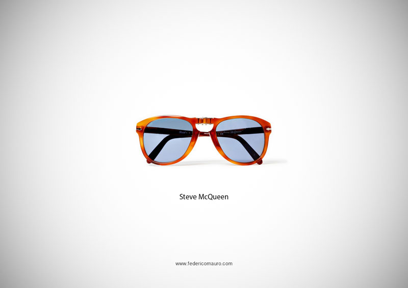 steve mcqueen glasses 15 Famous Eyeglasses