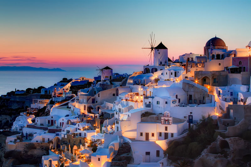 sunset oia santorini greece The Top 75 Pictures of the Day for 2013