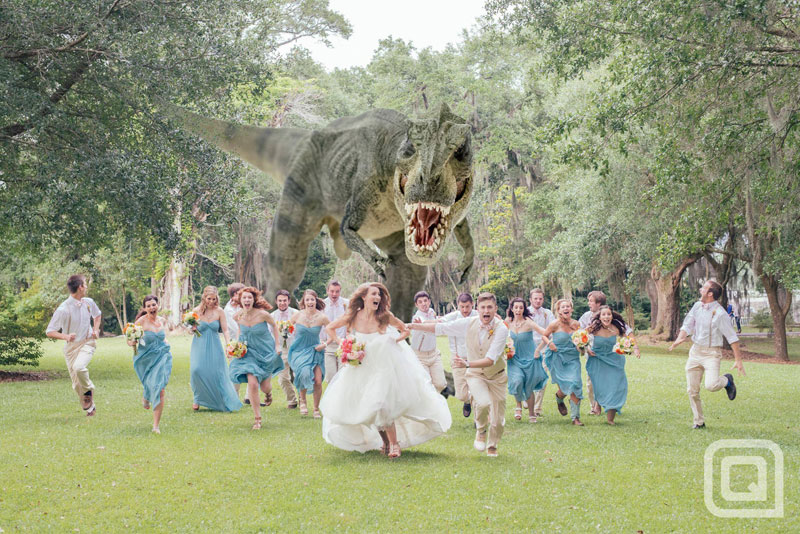 t rex wedding party photo dinosaur The Shirk Report   Volume 217