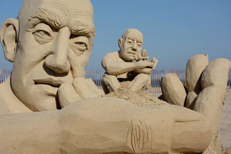 car jara hampton beach master sand sculpting competition first place The Infinity Sand Sculpture by Carl Jara