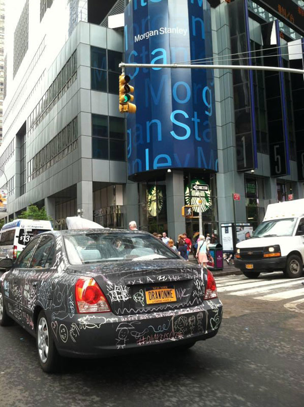 chalkboard art car philip romano new york (7)