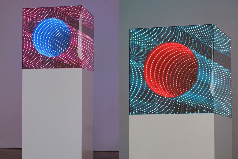 infinite LED artworks plexiglass mirrors hans kotter (5)