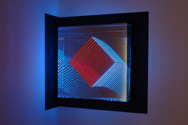 infinite LED artworks plexiglass mirrors hans kotter (6)