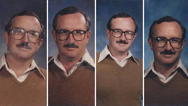 techer wears same yearbook photo outfit for 40 years (3)